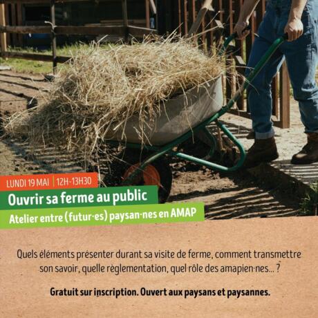 Atelier Paysan.nes en AMAP 2025 : Ouvrir sa ferme au public