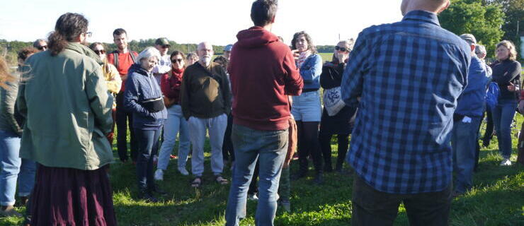 Visite de la ferme : le maraîchage avec Thibaud